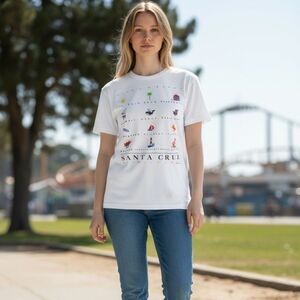 Vintage Luke A Tuke 1992 San Francisco Art Tee Short Sleeve Shirt - Size XL